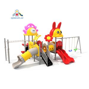 Customized  kindergarten outdoor play equipment Plastic Play Park slide for outdoor playground Children Playground