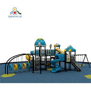 Customized Kids Amusement Park Small  Car Theme Playground Equipment Toys Plastic Slide Outdoor Playground For Children