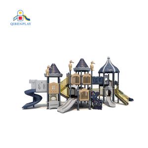 High quality children playground manufacturer Preschool Play Equipment Slide  plastic kids sports outdoor playgrounds
