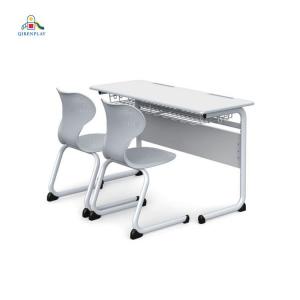 Modern custom 2 student desks and chairs school classroom learning steel frame classroom desk two position desks