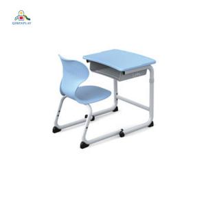ABS board four colors to choose from Student desks and chairs School classroom learning School desks can be sit-stand desks