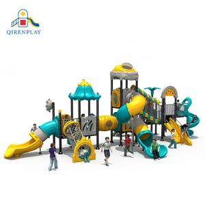 Large Capacity School Playground Outdoor Plastic Slide Communicate Outdoor Playground Equipment Various Slide From Factory