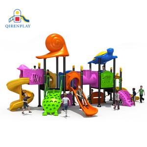 Professional customized amusement park products Equipment Adventure galvanize steel outdoor slide playground for kids plastic