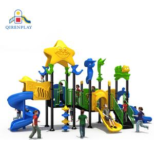 Outdoor Playground Equipment with Plastic Slide Manufacturer Price