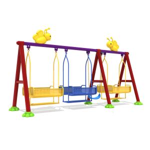 High quality fashionable style swings with double-sided seats sets for kids and adults leisure facilities