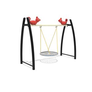 Best selling amusement park rides Children wire rope swing Outdoor double swing Outdoor Swing Set
