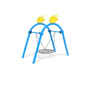 High quality Kids outdoor playground swing with secure kids garden swing for Easy Install Metal Frame Swing