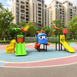 High Quality Material Kids Outdoor Playground Equipment Adventure Park Kindergarten Plastic Slide for Children